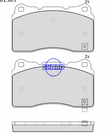 FORD GT Mustang CADILLAC CTS V HYUNDAI Genesis Coupe Track MITSUBISHI LANCER Saloon SUBARU IMPREZA brake pad FMSI:D1050-7919/8526/7953 OEM:7R3Z-2001-A/58101-2MA10/89047725 WVA:23092,F1050